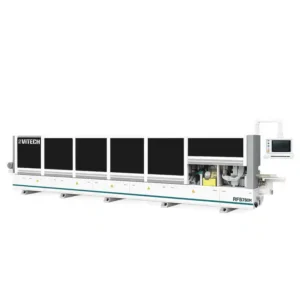 Straight 45° Edge Banding Machine (Corner Rounding + Grooving + V Belt)