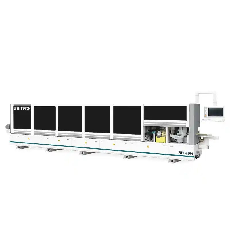 Straight 45° Edge Banding Machine (Corner Rounding + Grooving + V Belt)