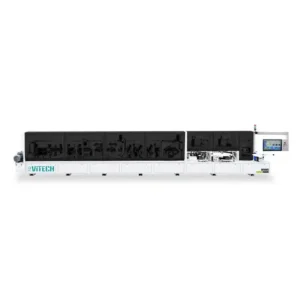 Double-Sided Edge Banding Machine + Corner Rounding + Grooving