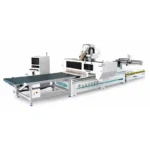 2100×2800 mm İki Makineli Barkodlu Yükleme Boşaltmalı CNC Router Hattı