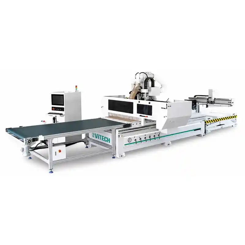 2100×2800 mm Dual-Machine CNC Router Line with Barcode Loading & Unloading System